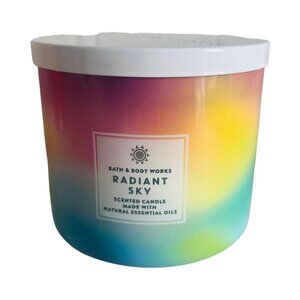 Bath and Body Works - Radiant Sky 3-Wick Scented Candle w Essential Oils 14.5 Oz